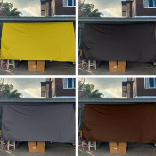 ผ้าใบยูวี UV ผ้าใบกันฝนกันแดด ขนาด 2 × 3 พร้อมเย็บขอบใส่หู ขายราคาส่ง