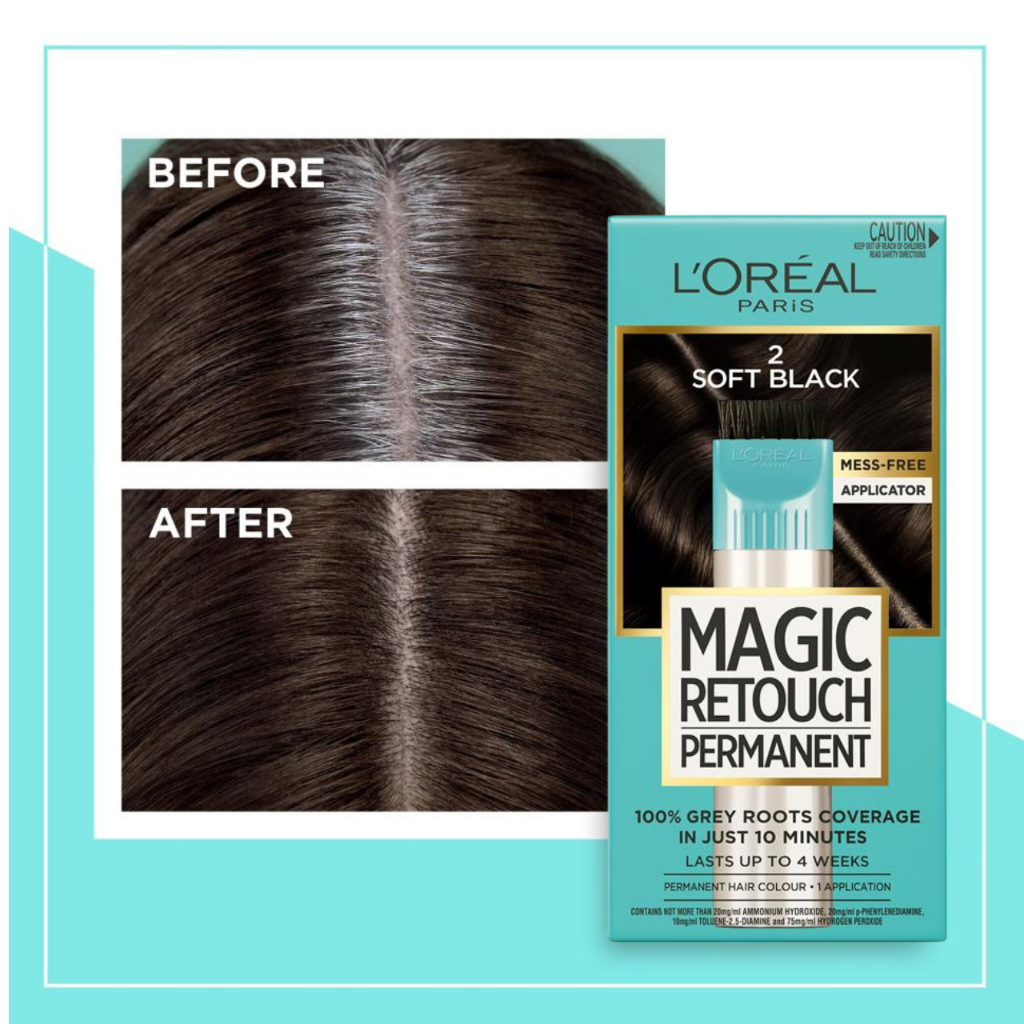 L'Oreal Paris Magic Retouch Permanent สีย้อมโคนผม ติดนานถึง4สัปดาห์ สีย้อมผม ปิดผมขาวถาวร