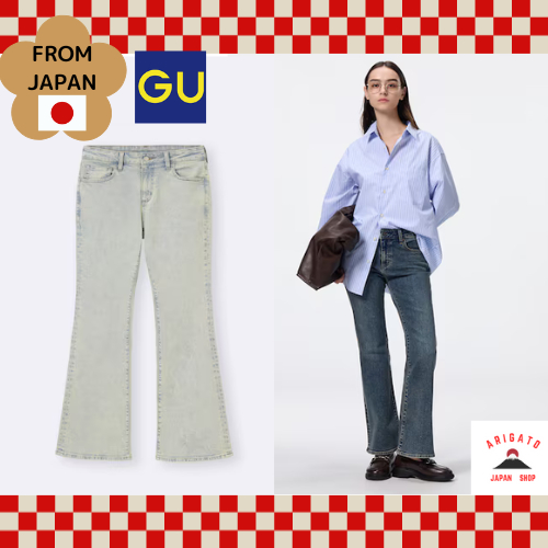 GU Slim Flared Jeans [ส่งตรงจากประเทศญี่ปุ่น ของแท้ 100%]