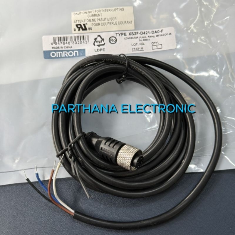 XS2F-D421-DA0-F สายต่อหัวเซ็นเซอร์ M12