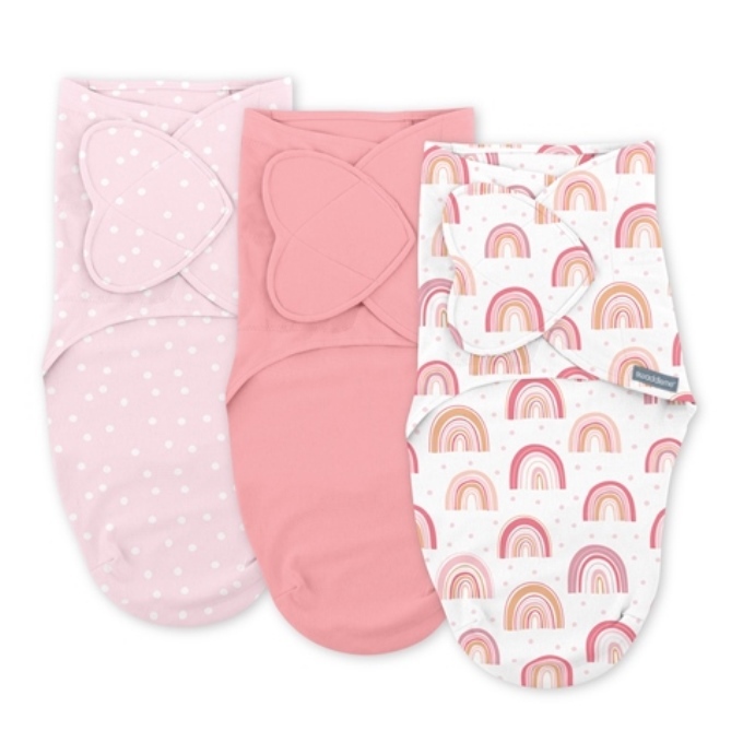 Ingenuity Swaddle 3 pack ผ้าห่อตัวเด็กแรกเกิด เนื้อผ้านิ่มไม่ระคายเคืองผิว Cotton 100 % นุ่มสบายผิว
