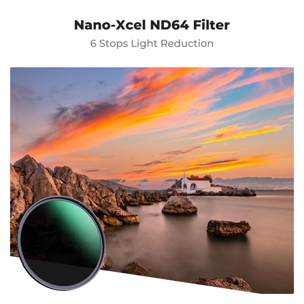 K&F Nano-X ND64 (6 Stop FIX ND) Filter ประกันศูนย์ไทย 2 ปี
