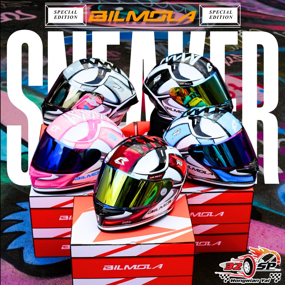แถมฟรี!! ชิลด์ปรอท!! หมวกกันน็อค BILMOLA RAPID RS SNEAKER [ LIMITED EDITION ] ของแท้!! ส่งไว!!