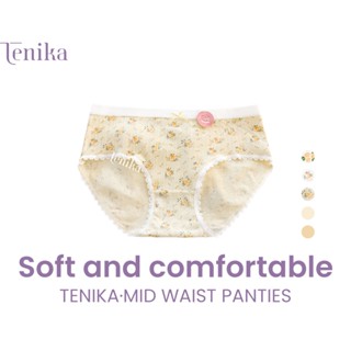 TENIKA  กางเกงชั้นใน ผ้าฝ้ายสไตล์ญี่ปุ่น ลายดอกไม้น่ารัก ผ้า…