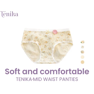 TENIKA กางเกงชั้นใน ผ้าฝ้ายสไตล์ญี่ปุ่น ลายดอกไม้น่ารัก ผ้าฝ้าย KNI-073