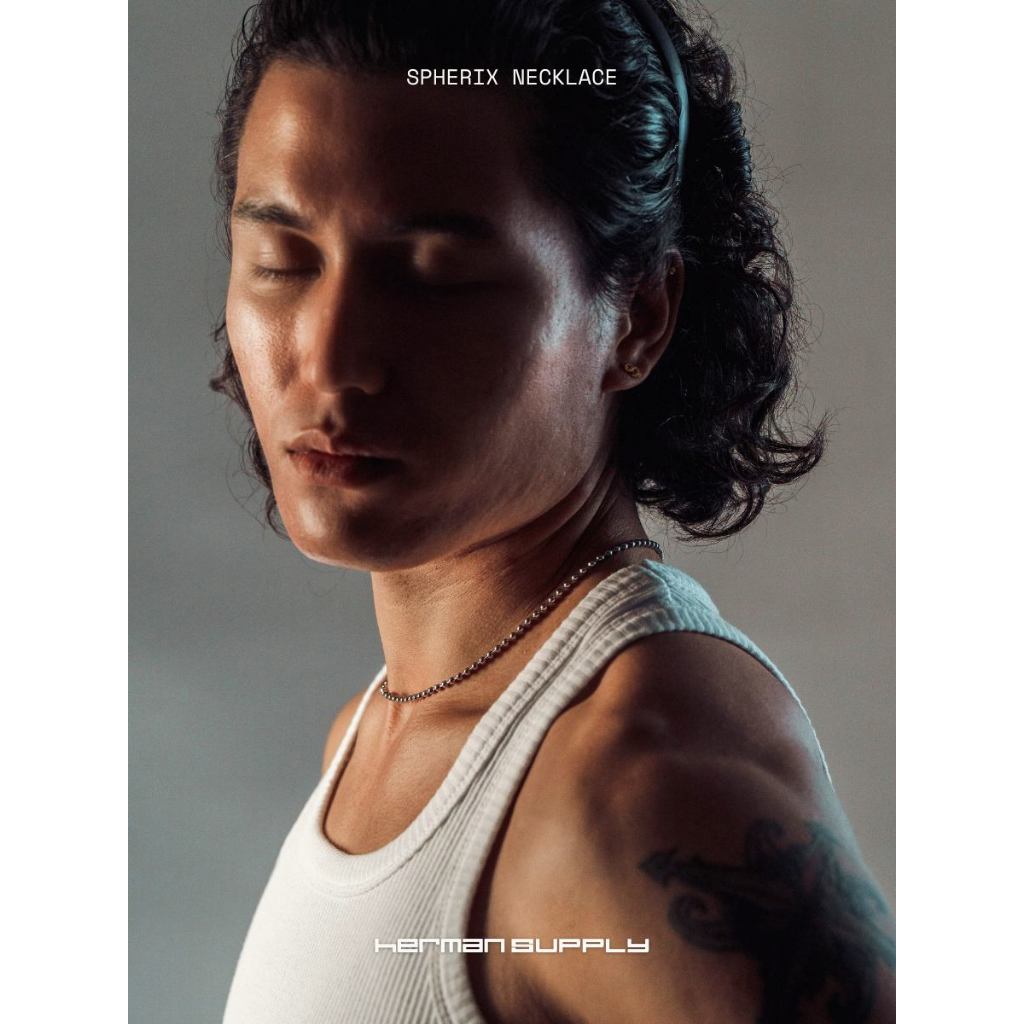 HERMAN SUPPLY - SPHERIX Necklace สร้อยคอ สแตนเลส แนวมินิมอล 3MM