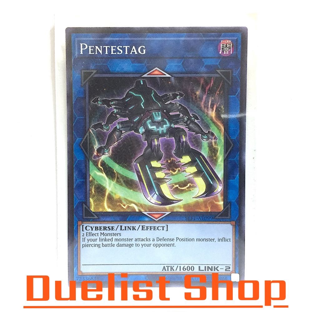 Pentestag (N) Monster Dark Link2 [Cyberse/Link/Effect] ชุด SLF1-AE099 การ์ดยูกิโอ (Yu-Gi-Oh!) OCG Asia ENG
