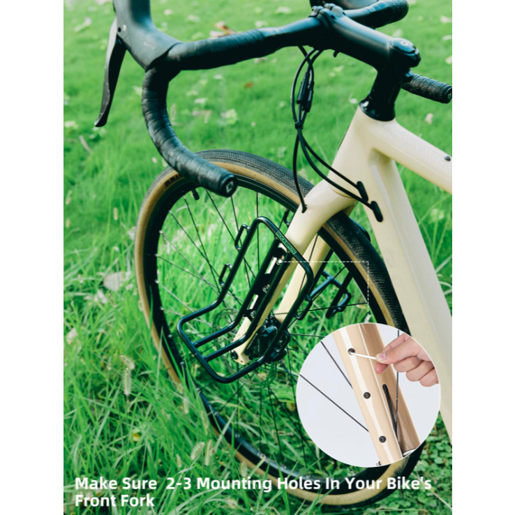แร็คหน้าจักรยาน ROCKBROS Front Fork Rack 33210010001 อลูมิเนียม สำหรับสาย Touring