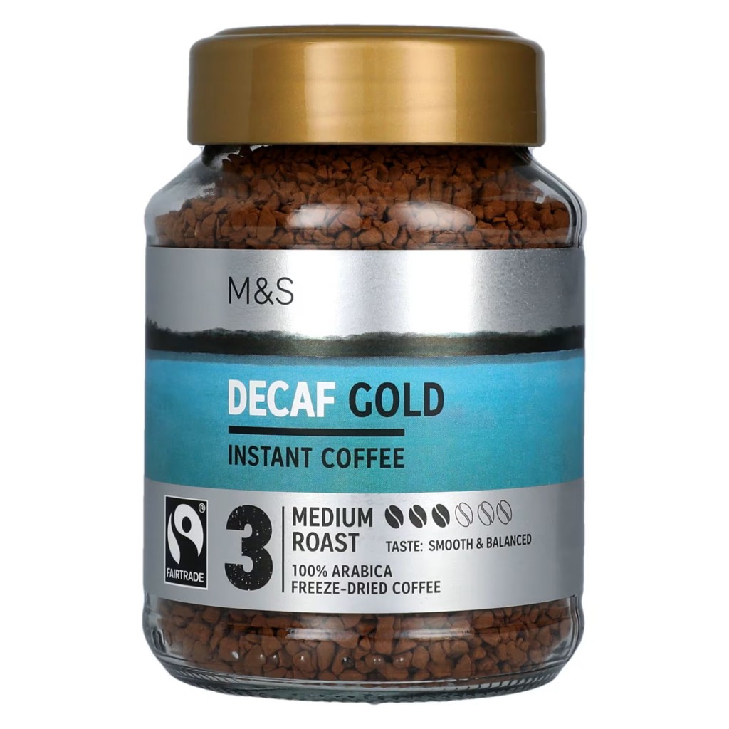 M&S Gold Decaf Instant Coffee 100g (BBE 04/2026)