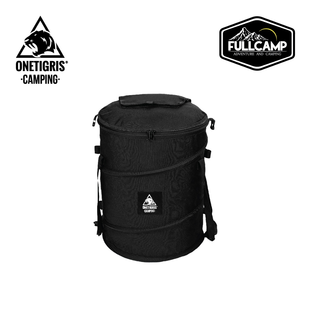 OneTigris Folding Trash Can 45L ถังขยะพับได้ มีคลิป หนีบถุงขยะด้านใน ถังขยะแคมป์ปิ้ง