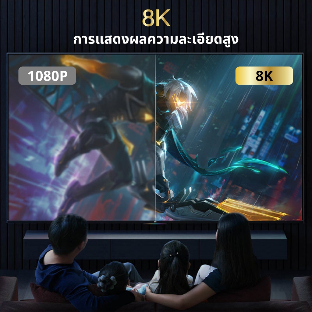Idigital สาย DP 1.4 8K Cable, DisplayPort 1.4, 8K/60Hz, 4K/144Hz, 2K/240Hz, 1m-5m, For PC TV, ส่งจาก กทม, รับประกัน 1 ป