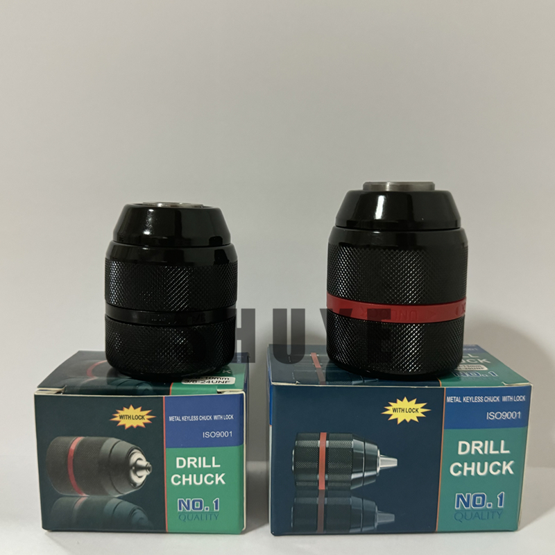 WITH LOCK พร้อมตัวล็อค หัวจับสว่านมือแบบไม่ใช้กุญแจ1/2-20unf จับได้2 ~ 13mm  3/8-24unfจับได้0.2-10mm