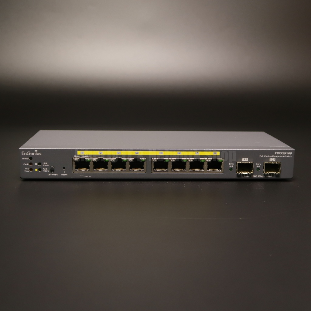 EnGenius EWS210P Gigabit Switch POE 8 Port + 2 SFP มือสองสภาพ 90%++