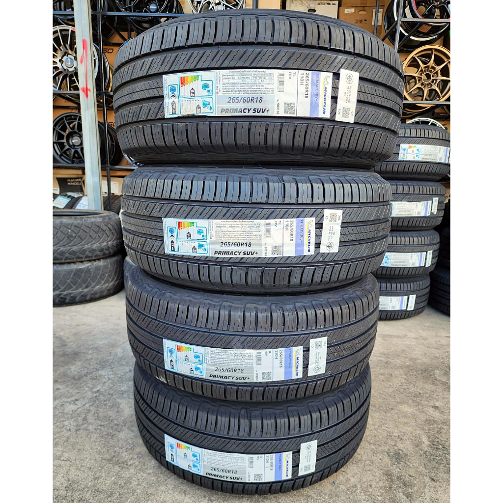 ยาง "#มิชลิน " Michelin Primacy SUV+ ผลิตไทย  265/60R18 *** ยางใหม่ ปลายปี 24 ***