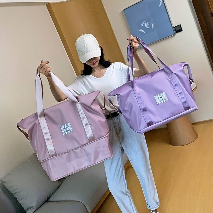 พร้อมส่งจากไทย กระเป๋าเดินทาง V2 มีซิปเพิ่มช่องว่าง กันน้ำ พับเก็บได้ จุของได้เยอะ พกพาง่าย สะดวก