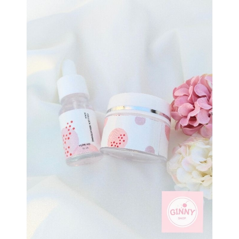 เซรั่มหมู่แอ๋ม เซรั่มยูมิโกะ แท้ collagen serum เซ็ทหน้าใส (เซรั่ม 1+ครีม1)