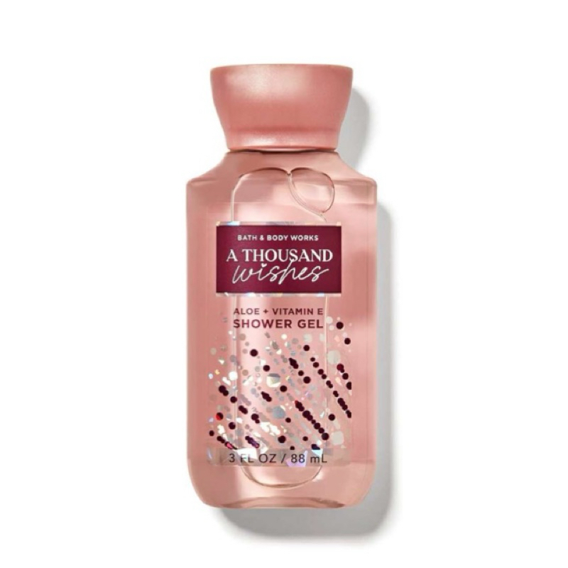 Bath&BodyWorks A Thousand Wishes Travel Size Shower Gel 88ml เจลอาบน้ำผสมน้ำหอมกลิ่น A Thousand Wish