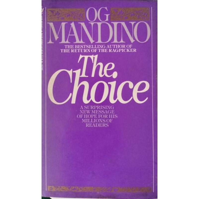 The Choice Og Mandino หนังสือภาษาอังกฤษ 162 หน้า