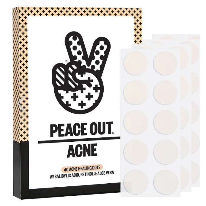 Peace out Acne healing dot 40 dots แผ่นแปะแต้มสิว
