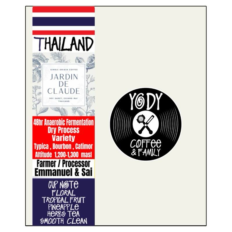 🇹🇭Thailand Thep Sadet “Jardin de Claude Coffee Farm“natural process(microlot) กาแฟดอยสะเก็ด จาร์แดง 
