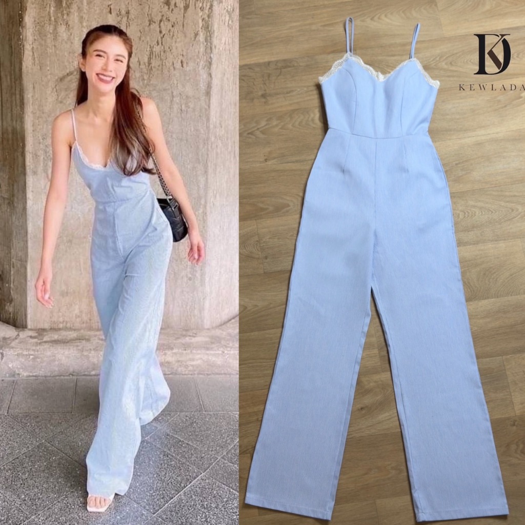WL026 Kewlada ชุดจั๊มสูทขายาวสายเดี่ยว [2PM] Clothing Lady Women Girl ผู้หญิง Jumpsuit