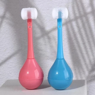 NP-555 แปรงสีฟันล้มลุก แปรงสีฟันซิลิโคนสามด้าน 3D สําหรับเด็ก(พร้อมจัดส่งในไทย)