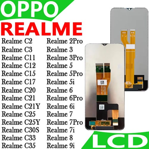 หน้าจอ LCD Realme3/3pro/5/5i/5pro/6/6i/6pro/7/7i/8/9i RealmeC3/RealmeC11/RealmeC12/C15/C17/C20/C21/C