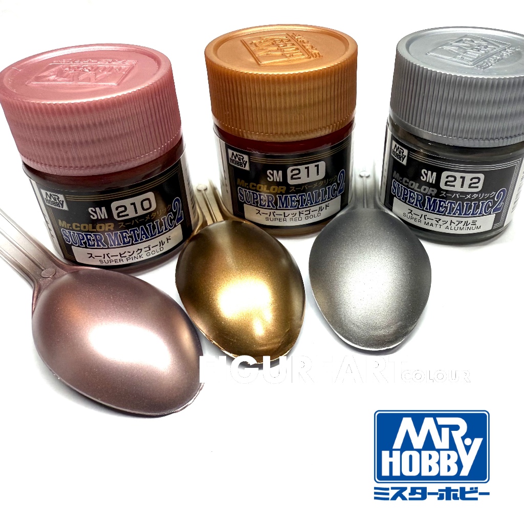 Mr.COLOR SUPER METALLIC2 สีโลหะ สี กันดั้ม กันพลา gumdam gunpla model รถ ทหาร เครื่องบิน ฟิคเกอร์