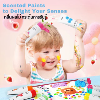 Jarmelo (Joan Miro) สีฟิงเกอร์เพ้นท์ กลิ่นผลไม้ ปลอดสาร ปลอดภัยสำหรับเด็ก Scented finger paint