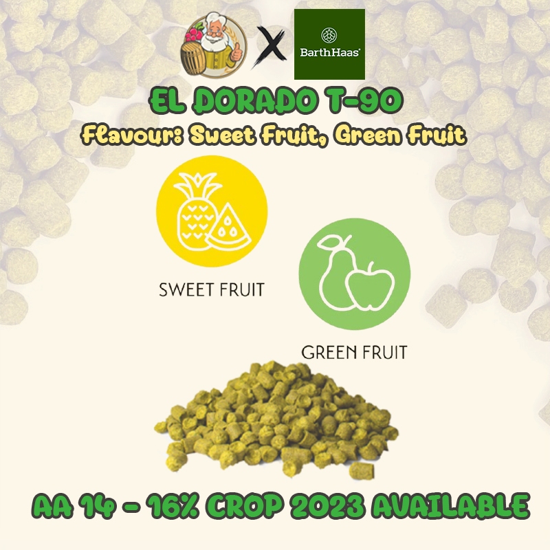 El Dorado® (US) PELLET HOPS (T90) Crop 2023 Beer Hops Hops เบียร์ ฮอปส์ทำเบียร์ฮอปส์ El Dorado ฮอปส์
