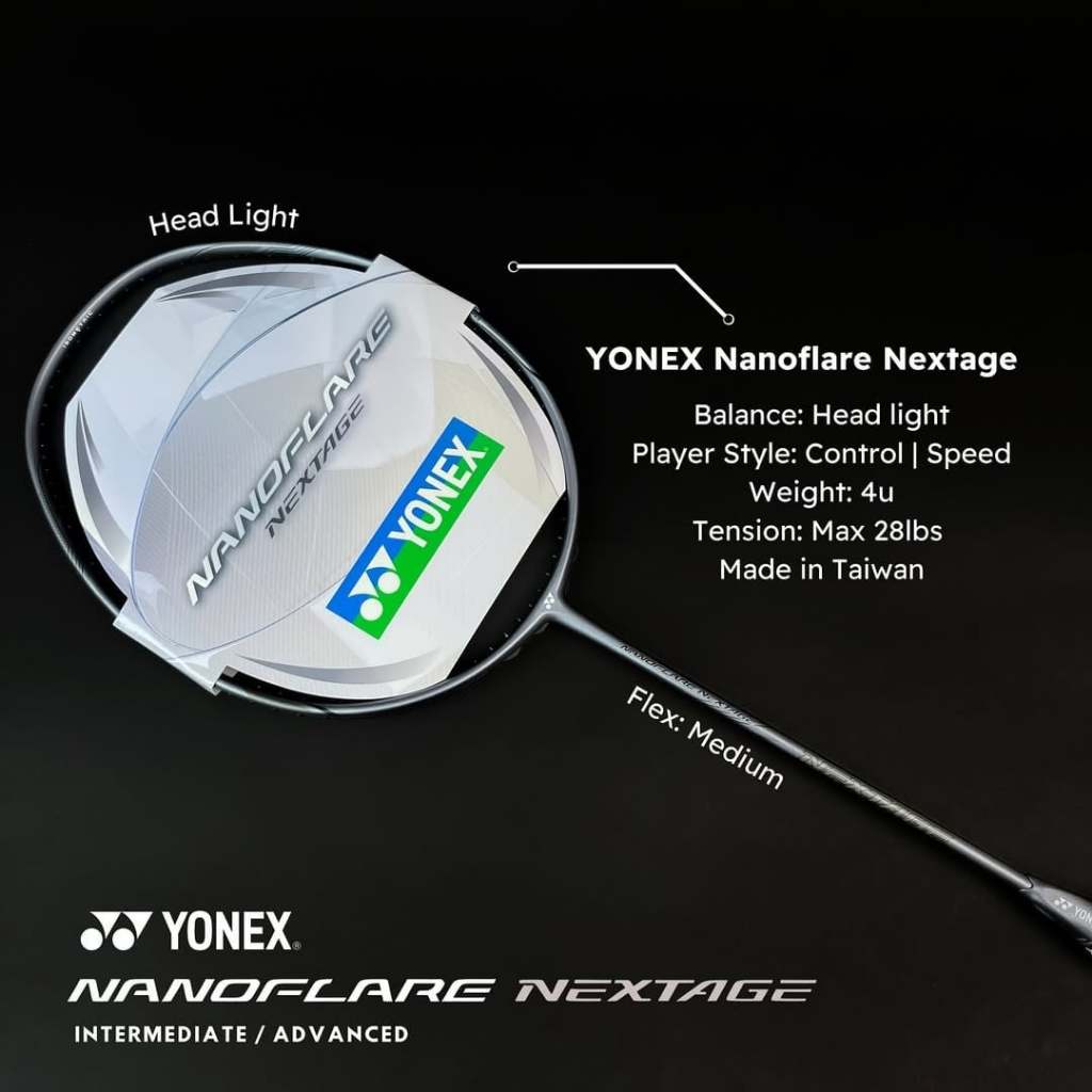 Yonex Nanoflare Nextage Dark Grey (4U/G5) CODE SP ไม้แบดมินตัน (สินค้าลิขสิทธิ์แท้ 100%)