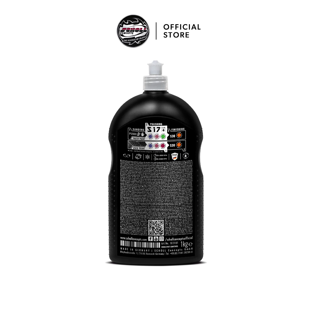 SCHOLL Concepts® S17+ Rubbing Compound - น้ำยาขัดสีสำหรับรอยระดับปานกลาง (1 kg) thumbnail 3