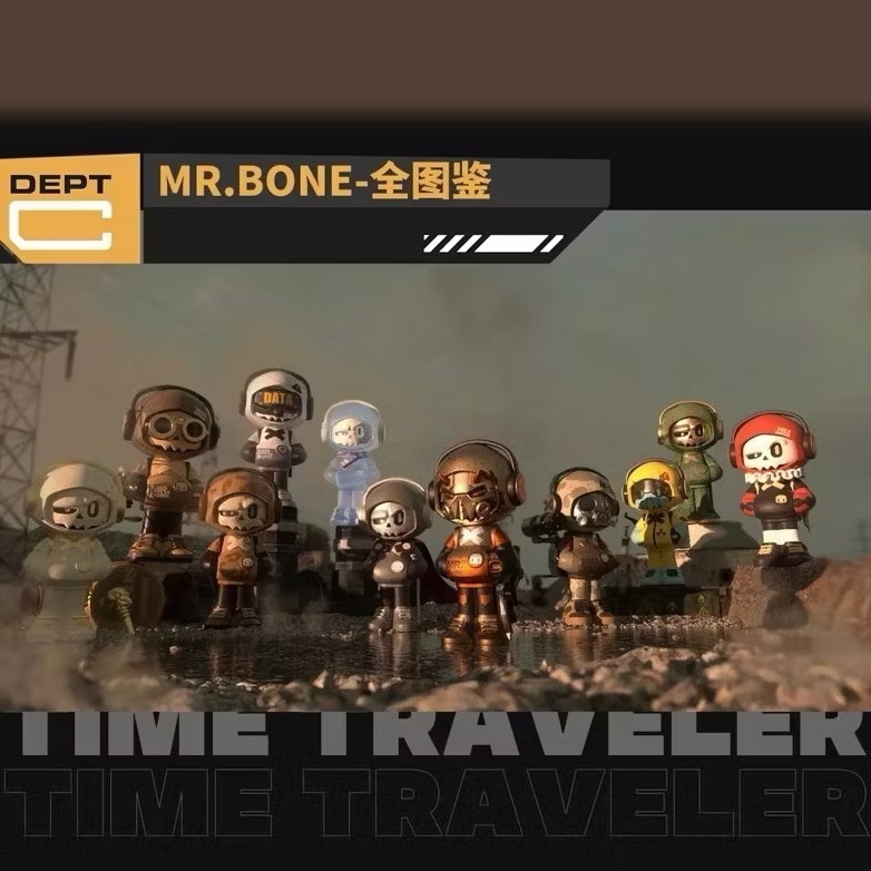 (ใช้โค้ดFashionลด30%ได้) Mr.Bone V.2 Time Travel series ลุ้นซีเครต กล่องสุ่ม ของแท้