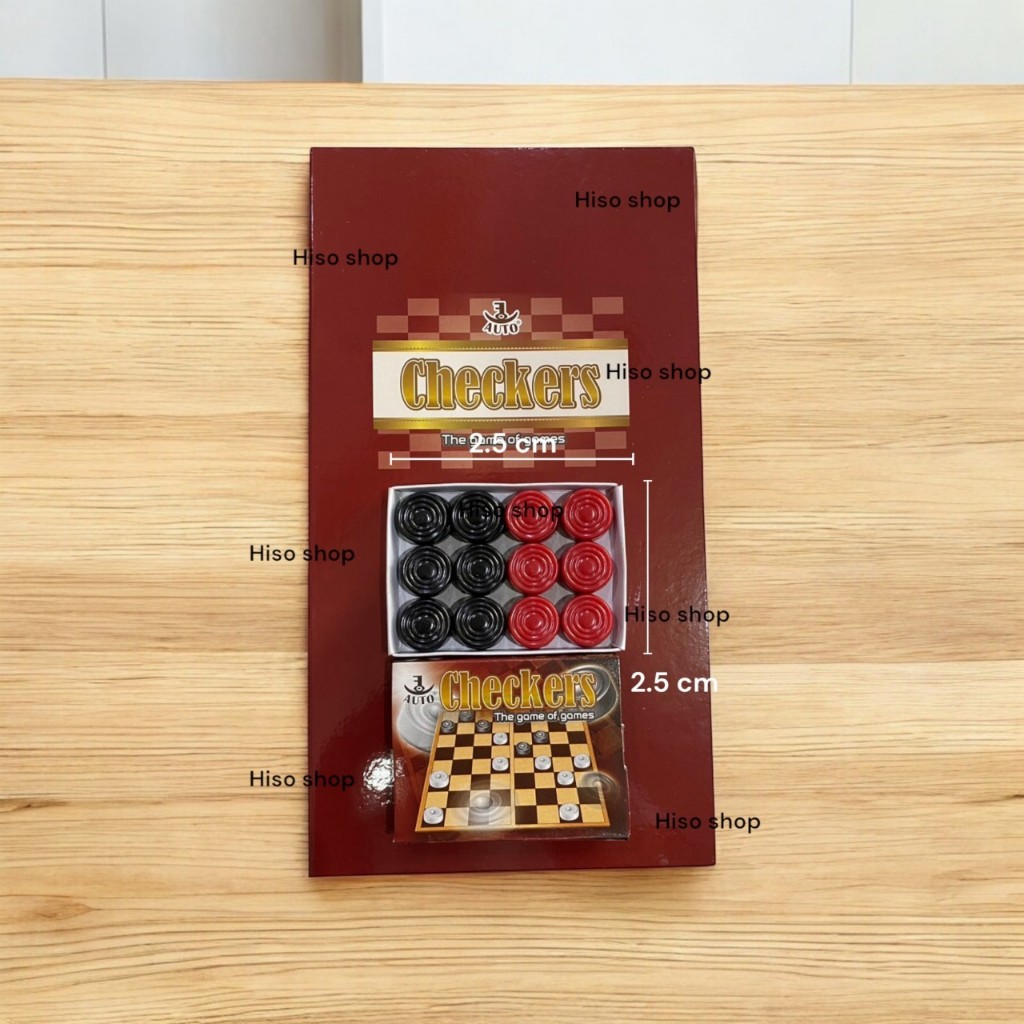 checkers the game of game เกมส์กระดานหมากฮอสใหญ่ ไว้แข่งขันกับเพื่อน เกมส์ฝึกสมอง ขนาดพกพา พับได้ พร