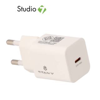 อะแดปเตอร์ TITANV Wall Charger 1 USB-C 33W GaN TI-WC03 White…
