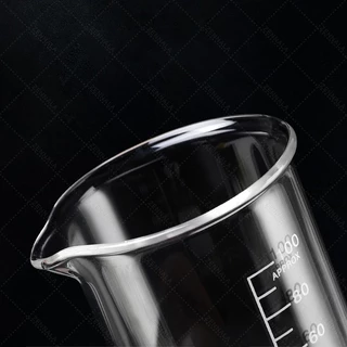 บีกเกอร์แก้ว Glass Beaker บีกเกอร์ทรงเตี้ย Low Form