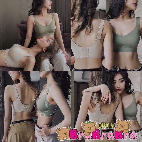 [ส่งจากไทย] 𝑩𝒓𝒂𝑩𝒓𝒂𝑩𝒓𝒂 #bra-290 บรา เสื้อชั้นใน ผ้ายางพารา สปอร์ตบรา ระบายอากาศดี เก็บทรง ไร้ขอบ