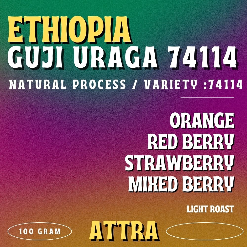 Ethiopia Uraga (Variety : 74114) Natural 100 G 280.-