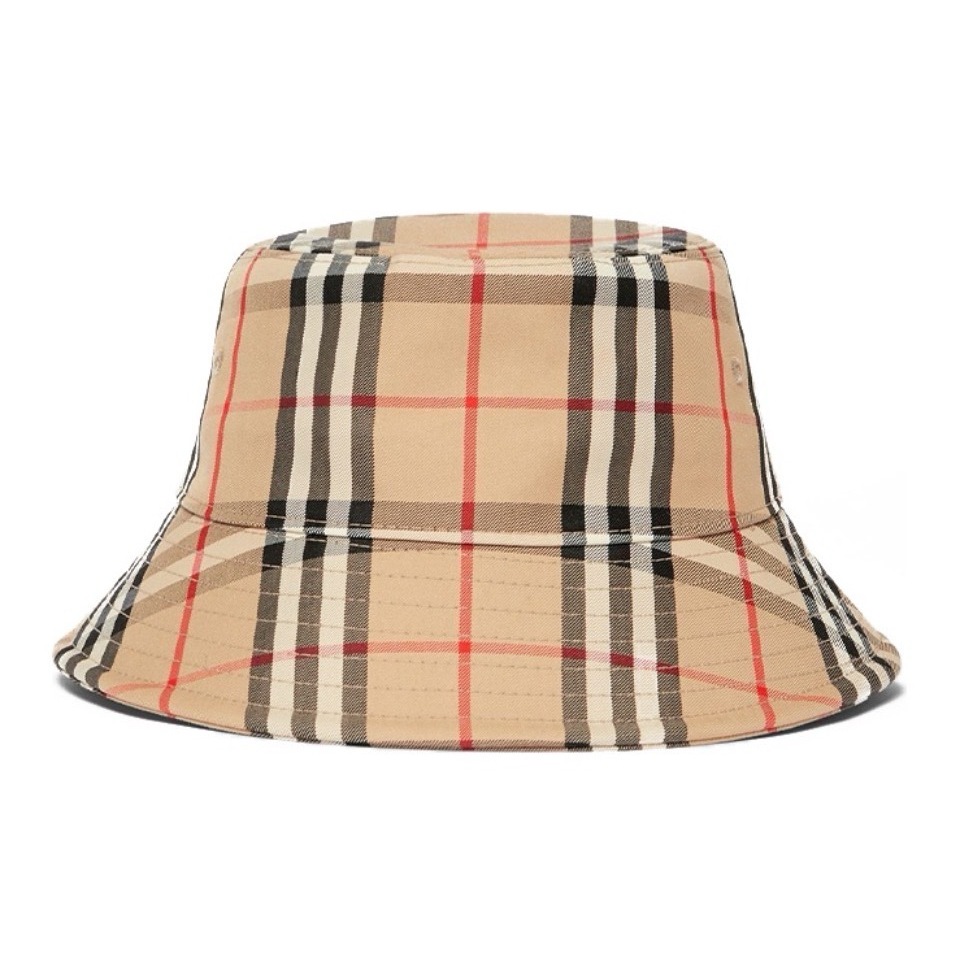 Burberry Vintage Bucket Hat✨ หมวก หมวกบักเก็ต สไตล์คู่รักยูนิเซ็กซ์