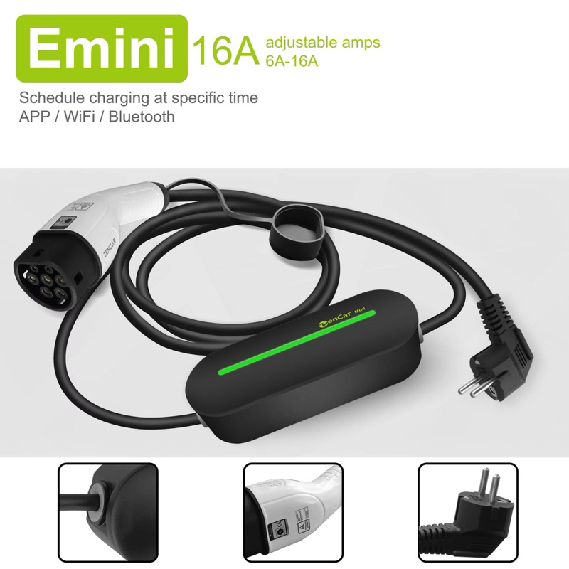 [สินค้าพร้อมส่ง] Zencar mini EV Charger 16A พร้อมแอปพลิเคชั่น