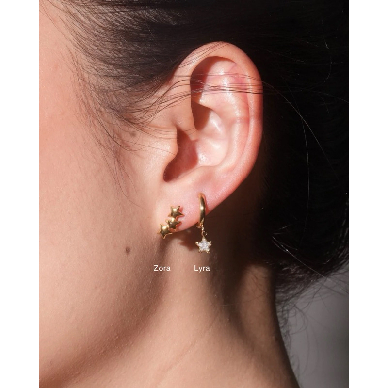 Adornment Club - Zora/Lyra earrings ต่างหู l nickel free, waterproof, long-lasting