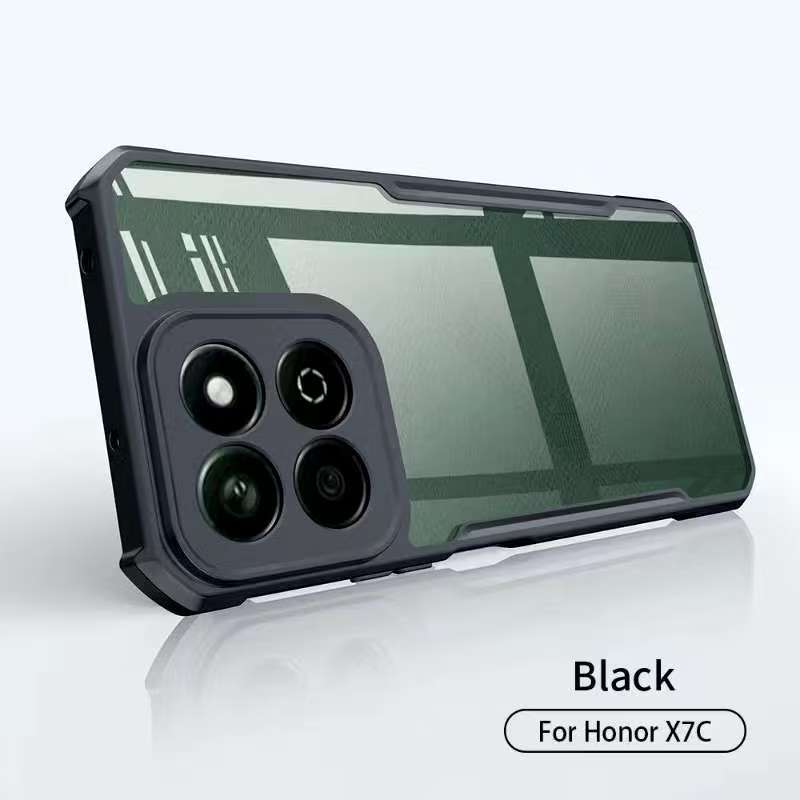 Honor X9C 5Gตรงรุ่น(พร้อมส่งในไทย)เคสกันกระแทกขอบสีหลังใสHonor X7c/Honor X9c/Honor X60 Pro