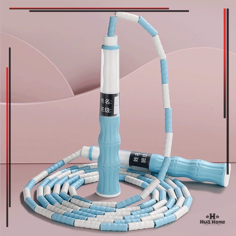 เชือกกระโดดแบบลูกปัด ฟิตเนสกระโดดเชือกเด็ก เชือกกระโดดไม้ไผ่ ประดับลูกปัดนิ่ม ไม่พันกัน สีสดใส ดีไซน์น่าเลิฟ - รูปที่ 6