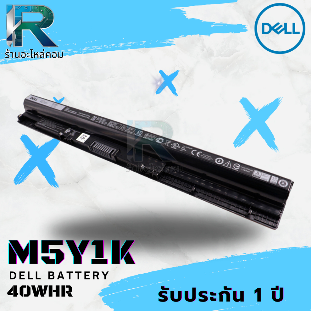 แบตเตอรี่ Dell Latitude 3460 3560 Battery DELL M5Y1K ประกัน 1 ปี 4c 40Whr