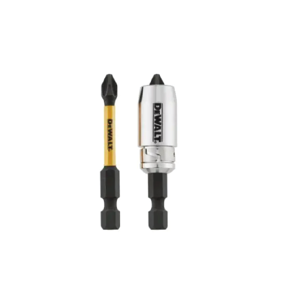ชุดดอกไขควงสี่แฉกพร้อมปลอกแม่เหล็กแรงสูง DEWALT รุ่น DT70536T-QZ ขนาด PH2 x 57 มม. (แพ็ก 2 ชิ้น)