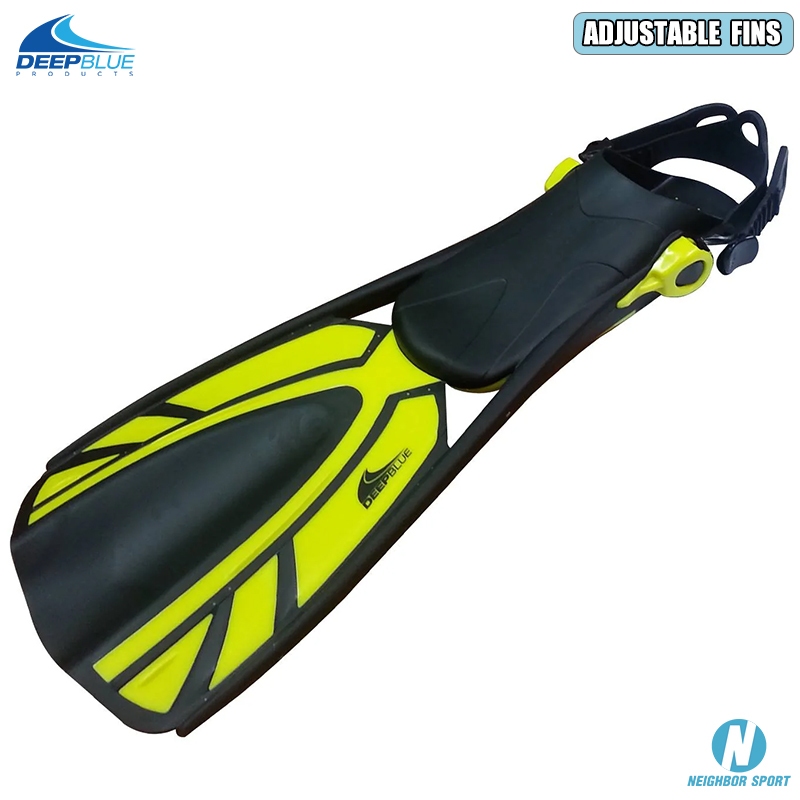 ตีนกบดำน้ำตื้น ยี่ห้อ DEEPBLUE รุ่น ADJUSTABLE FINS ราคา ถูกที่สุด ดีลบีเคเค แกลเลอรีภาพที่ 4