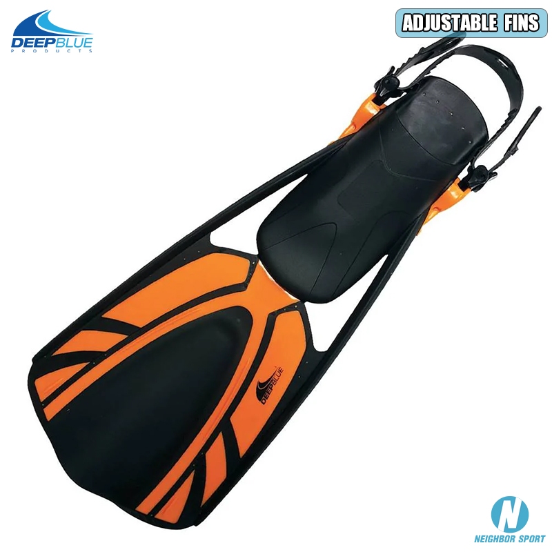ตีนกบดำน้ำตื้น ยี่ห้อ DEEPBLUE รุ่น ADJUSTABLE FINS ราคา ถูกที่สุด ดีลบีเคเค แกลเลอรีภาพที่ 2