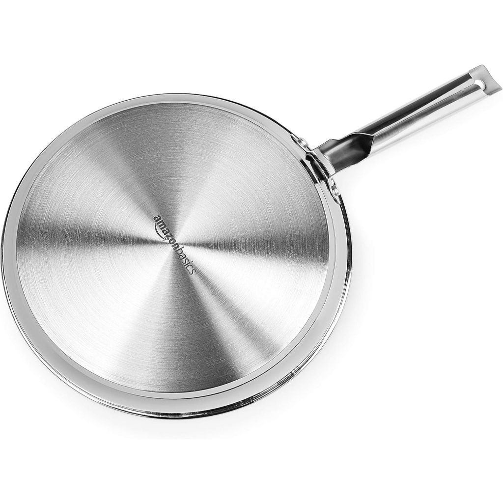 Full induction Stainless steel Frypanset with Universal Lid (9.44/11.02) inches