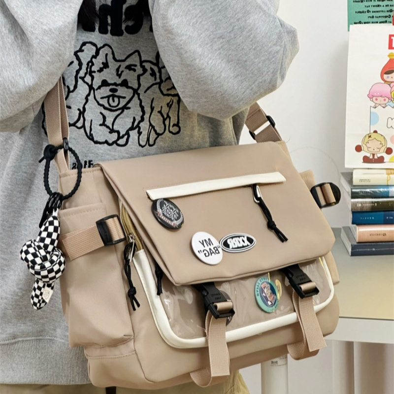 กะเป๋าสะพายโปร่งใส กระเป่าไนลอน สําหรับผู้ชาย และผู้หญิงกันน้ำ - รูปที่ 3