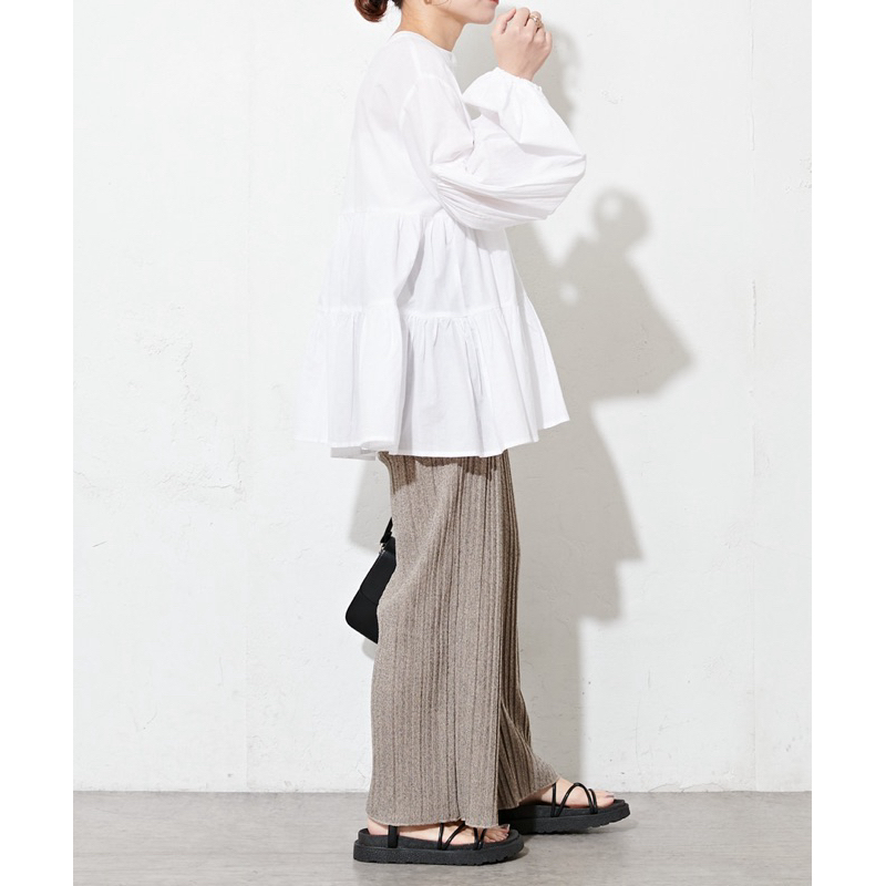 Poly Dress ทรงขนมชั้น x L ทรงน่ารักขาวสะอาด ผ้านิ่ม อก 52 ยาว 32 Code: 3947(12)